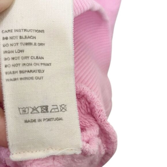 PANGAIA 365 Hoodie Women’s Size Small Pink Organic Cotton Pullover Sweatshirt - Picture 8 of 11